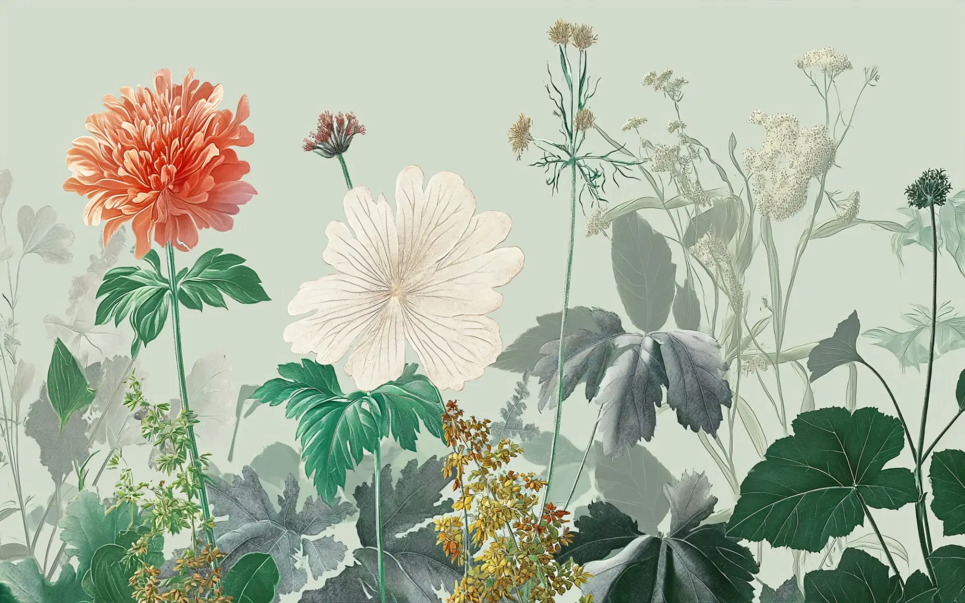 Sage Florarium — Luxury Floral Wallpaper Dubai - Image 2