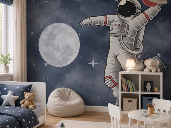 Saturn Salute — Luxury Kids Wallpaper Dubai