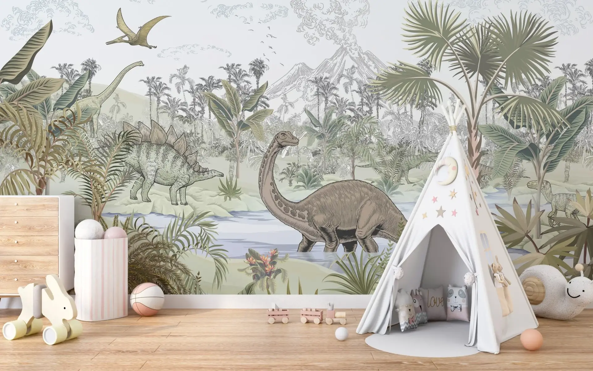 Saurian Valley — Luxury Kids Wallpaper Dubai - Image 4