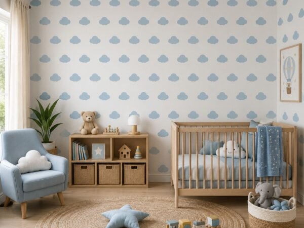 Sky Pebbles — Luxury Kids Wallpaper Dubai