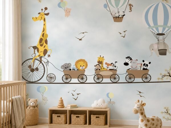 Skyward Jubilee — Luxury Kids Wallpaper Dubai