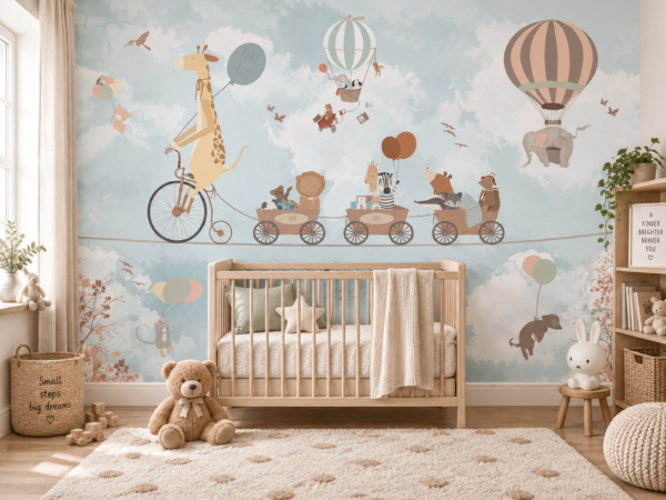 Skyward Jubilee — Luxury Kids Wallpaper Dubai