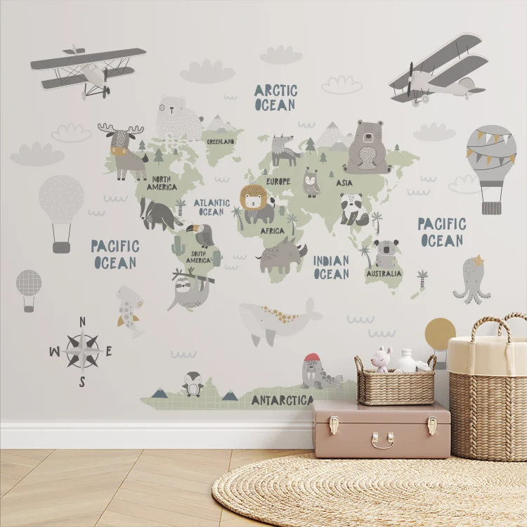 Skyward Menagerie — Luxury Kids Wallpaper Dubai - Image 4