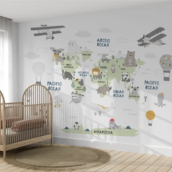 Skyward Menagerie — Luxury Kids Wallpaper Dubai - Image 2