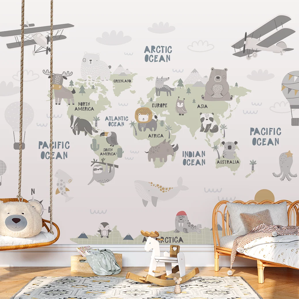 Skyward Menagerie — Luxury Kids Wallpaper Dubai - Image 3
