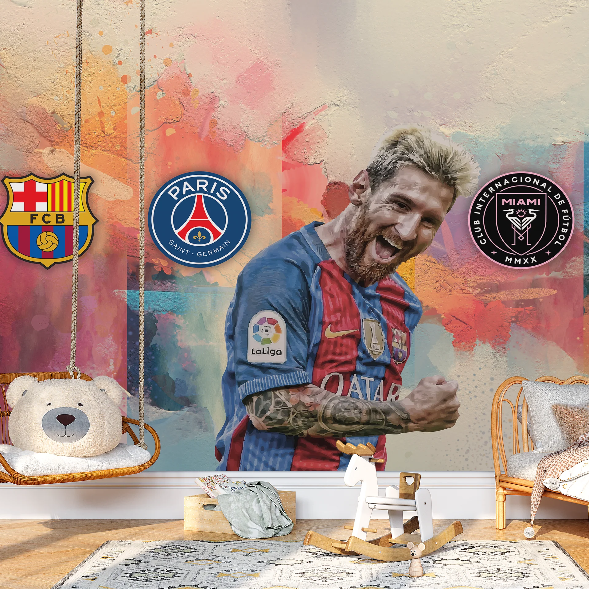 Stadium Rush — Luxury Kids Wallpaper Dubai - Image 2