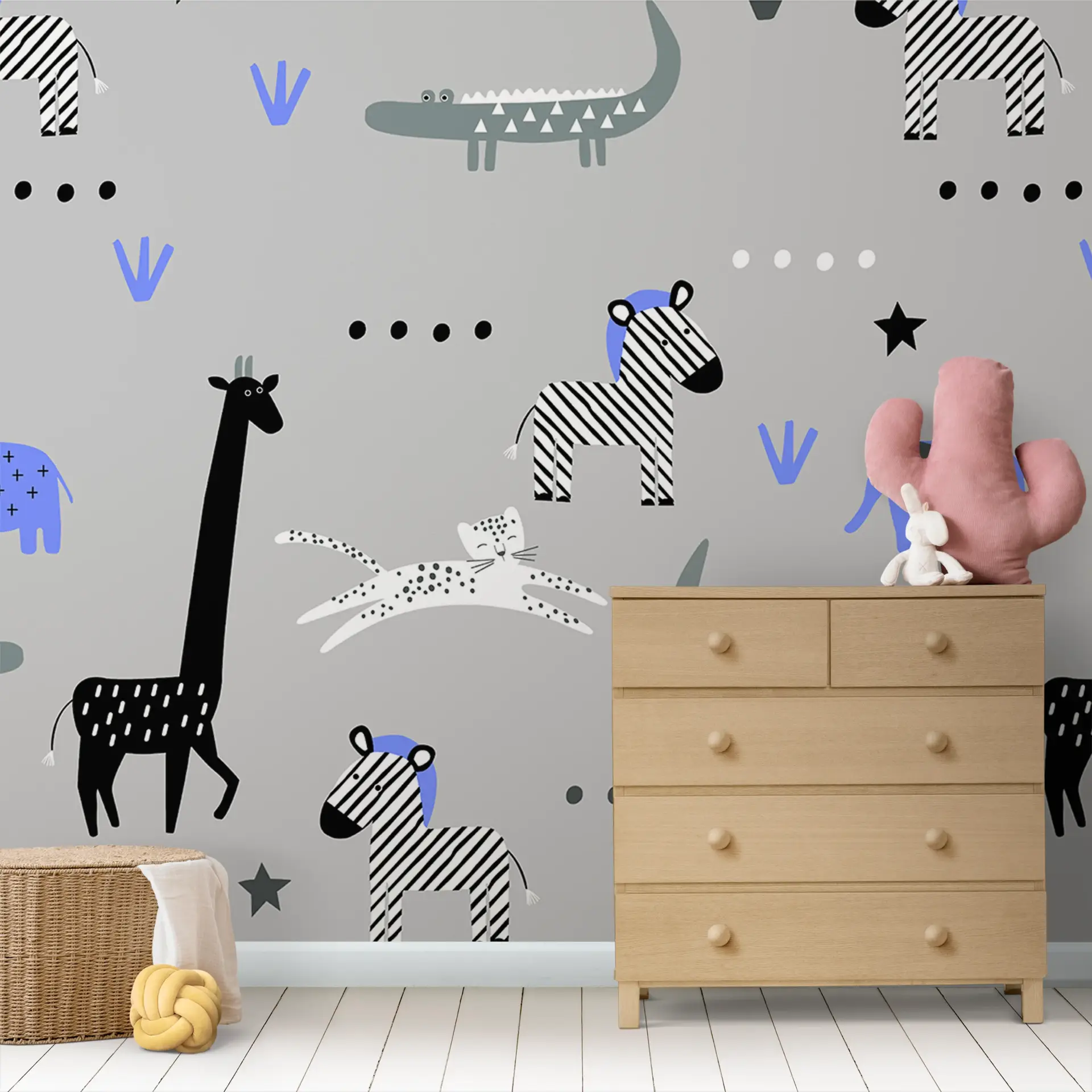 Striped Caravan — Luxury Kids Wallpaper Dubai - Image 2
