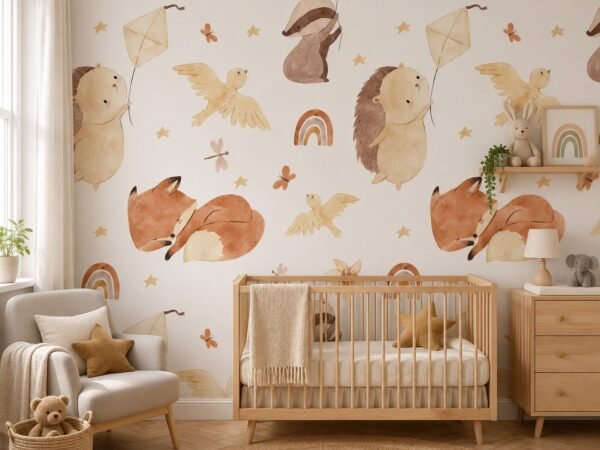 Tawny Tales — Luxury Kids Wallpaper Dubai