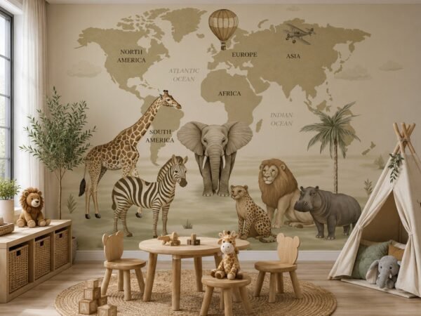 Terra Procession — Luxury Kids Wallpaper Dubai