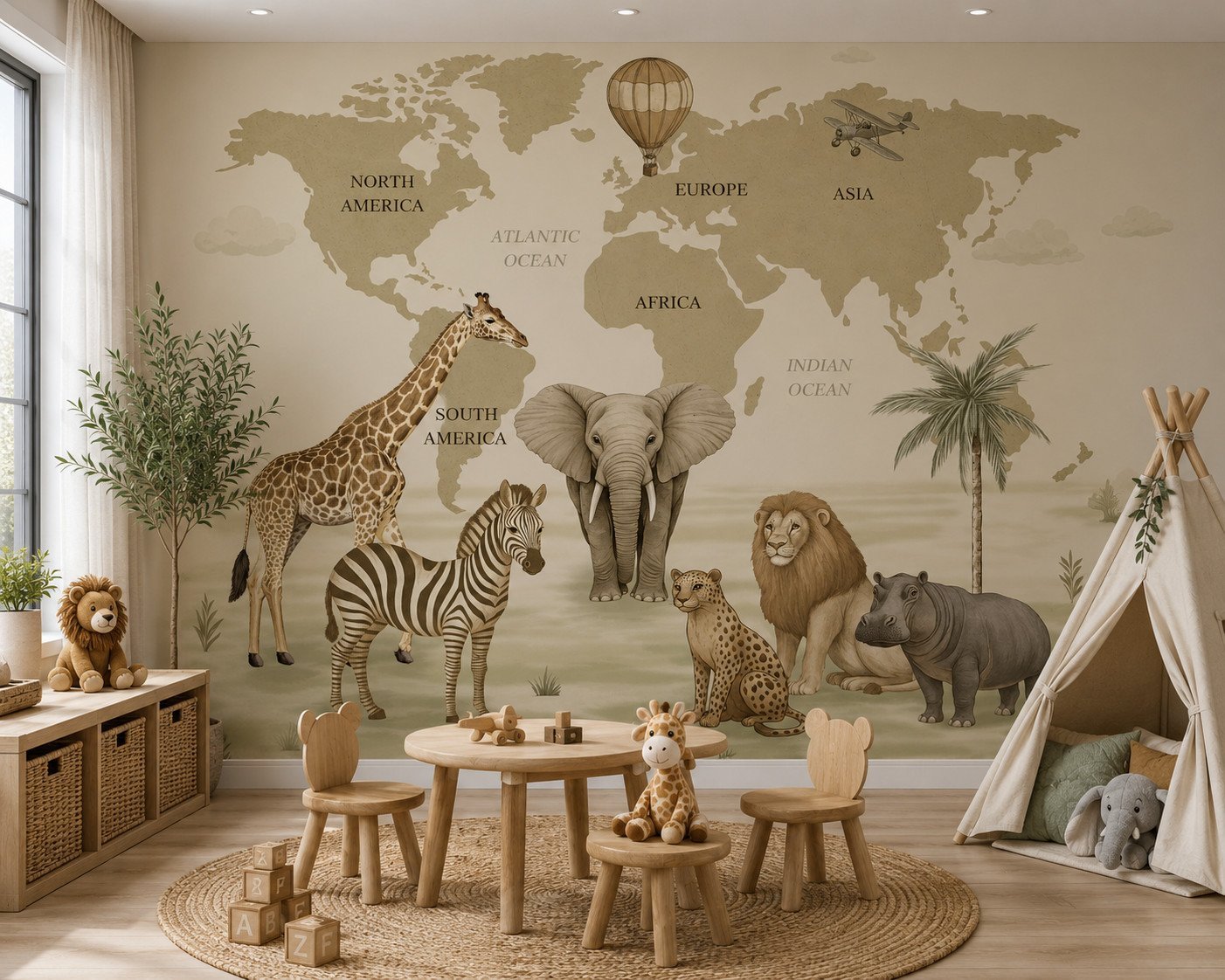 Terra Procession — Luxury Kids Wallpaper Dubai