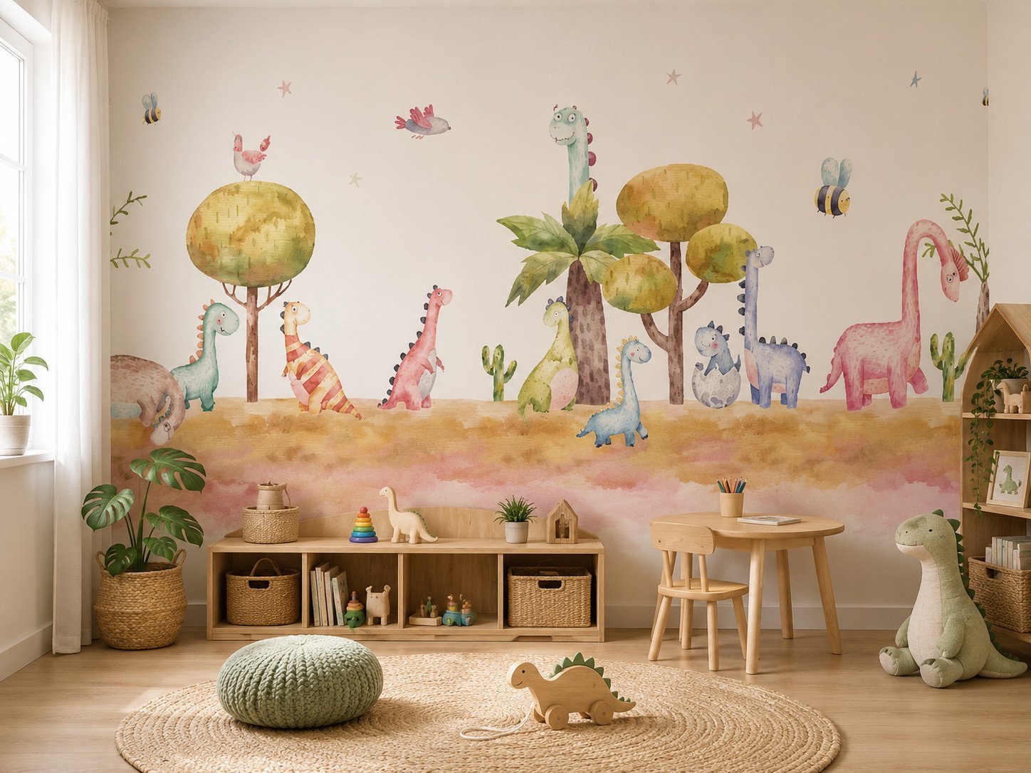 Tiny Sauria — Luxury Kids Wallpaper Dubai