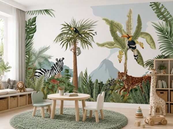 Toucan Prowl — Luxury Kids Wallpaper Dubai