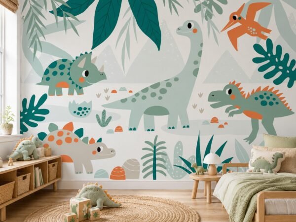 Tropic Tails — Luxury Kids Wallpaper Dubai