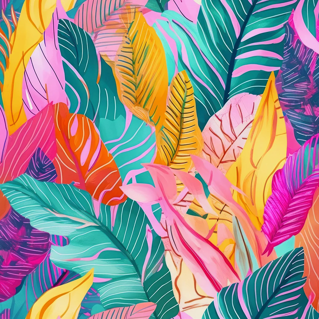 Tropic Voltage — Luxury Floral Wallpaper Dubai - Image 3