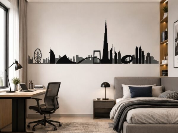 Urban Icons — Map & Mural Wallpaper Dubai