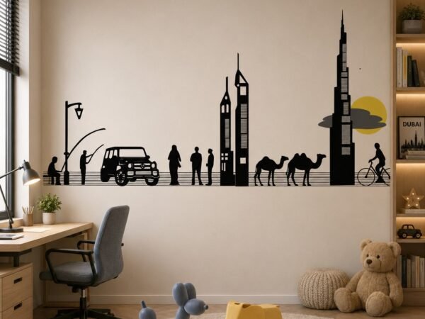 Urban Mirage — Map & Mural Wallpaper Dubai