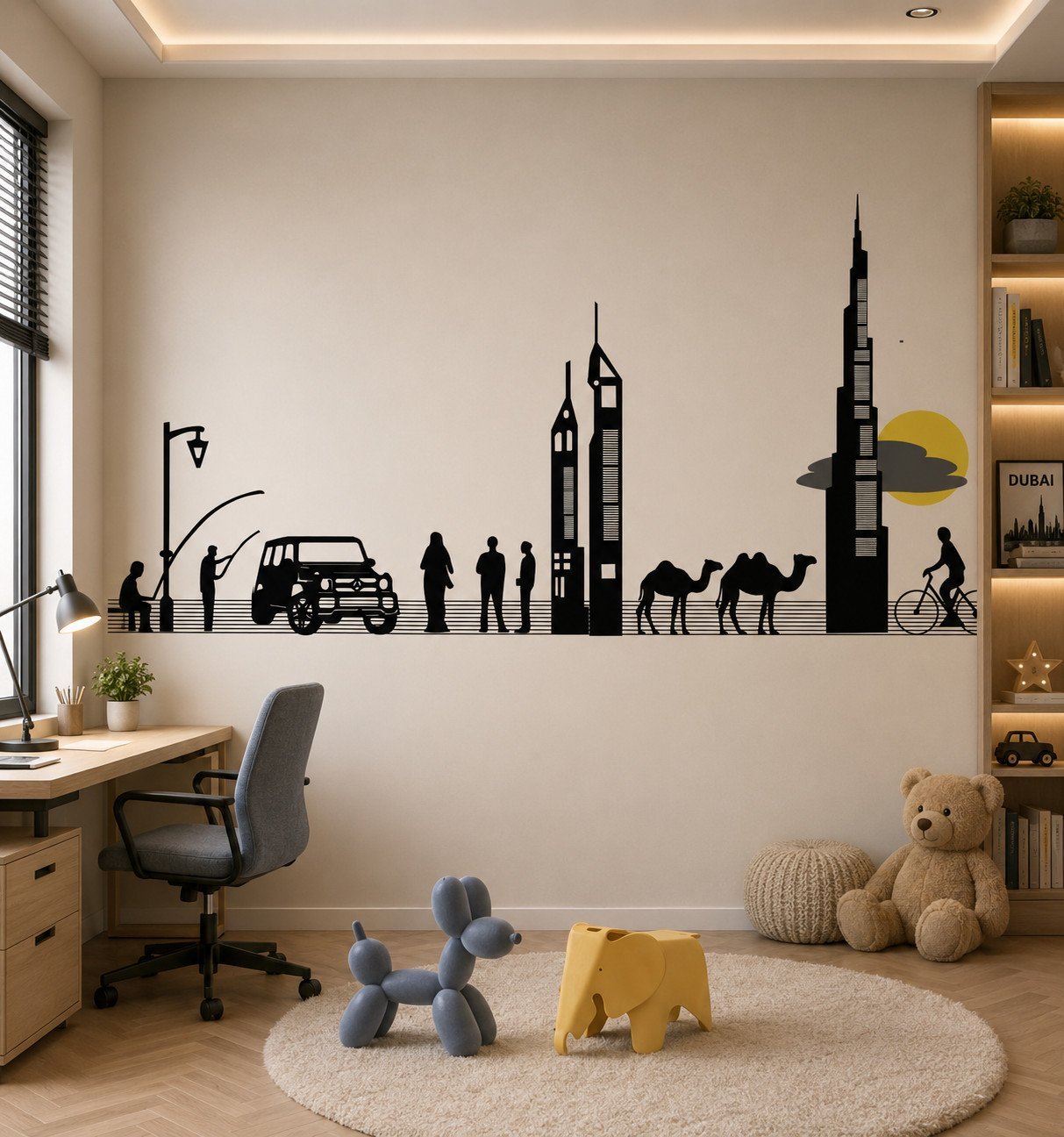 Urban Mirage — Map & Mural Wallpaper Dubai