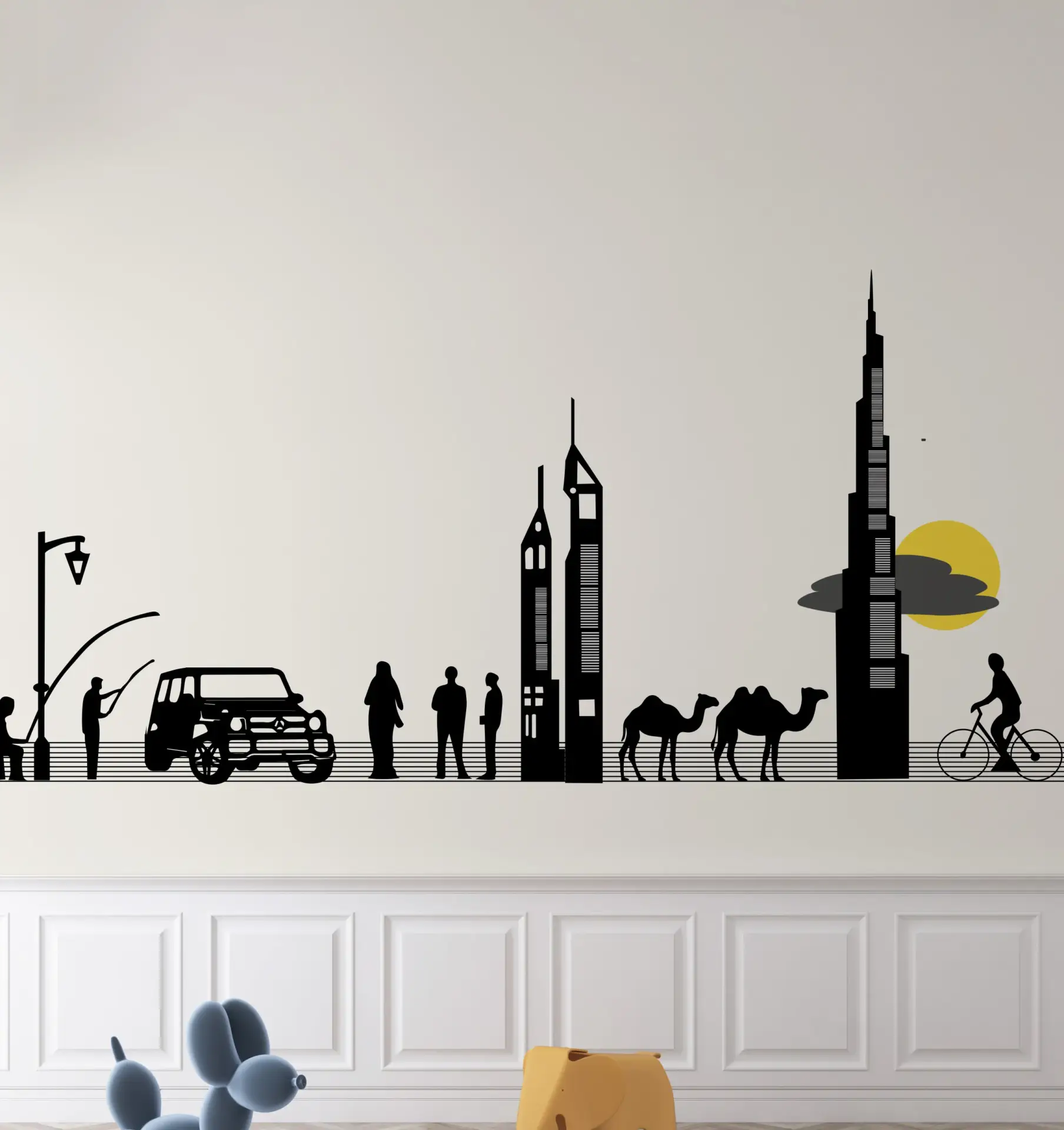 Urban Mirage — Map & Mural Wallpaper Dubai - Image 3