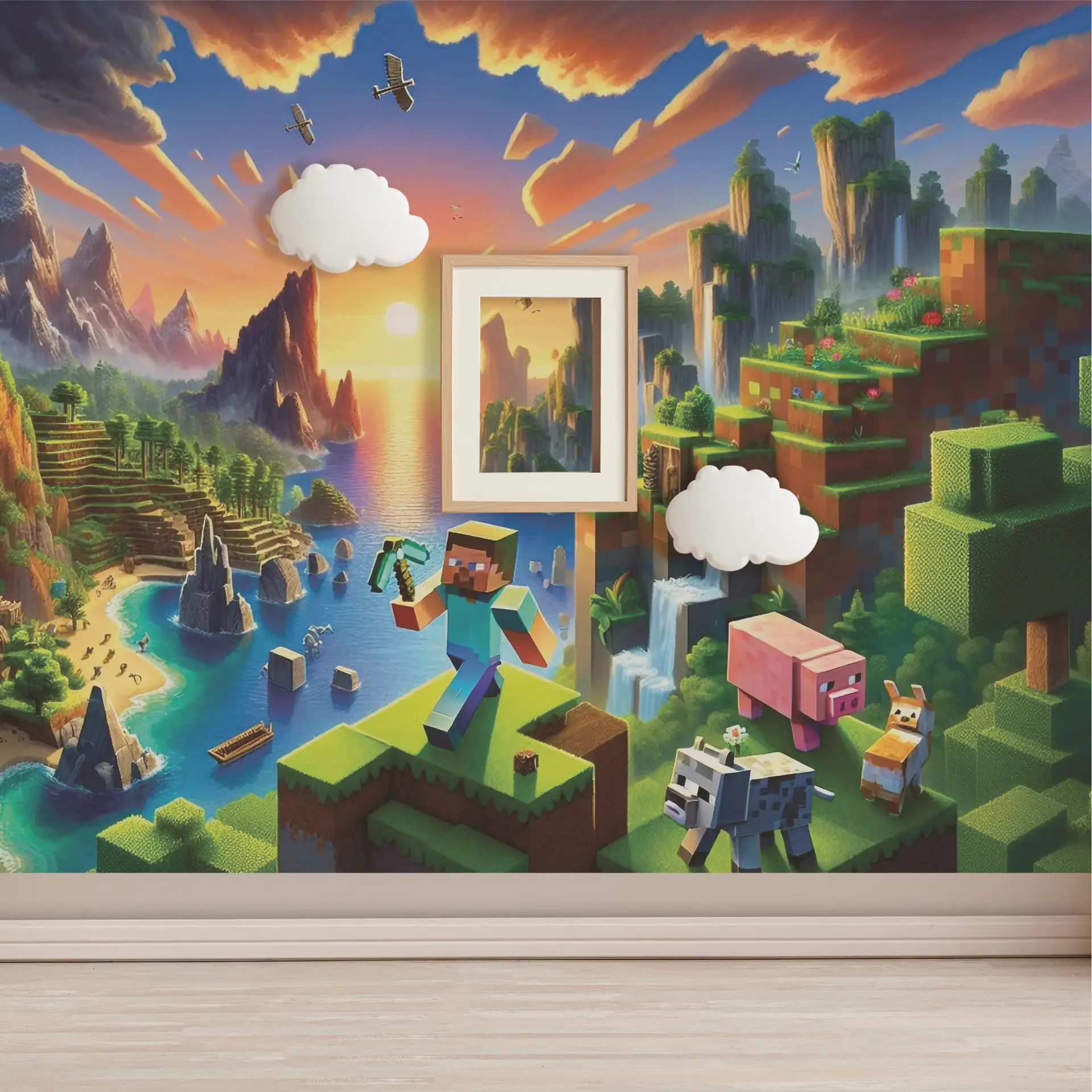 Voxel Frontier — Luxury Kids Wallpaper Dubai - Image 2