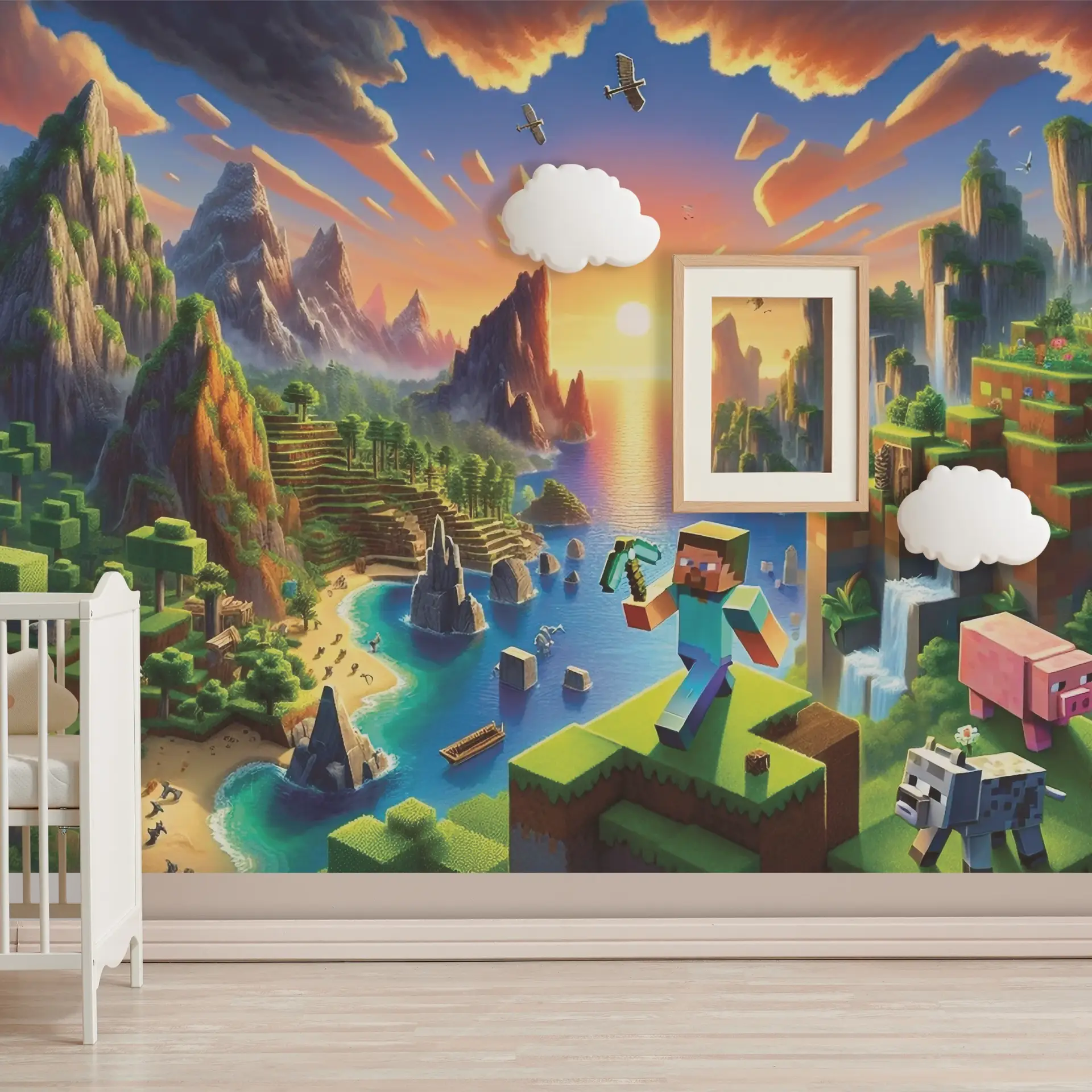Voxel Frontier — Luxury Kids Wallpaper Dubai - Image 3