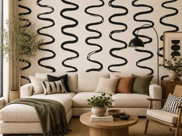 Wave Script — Modern Wallpaper Dubai