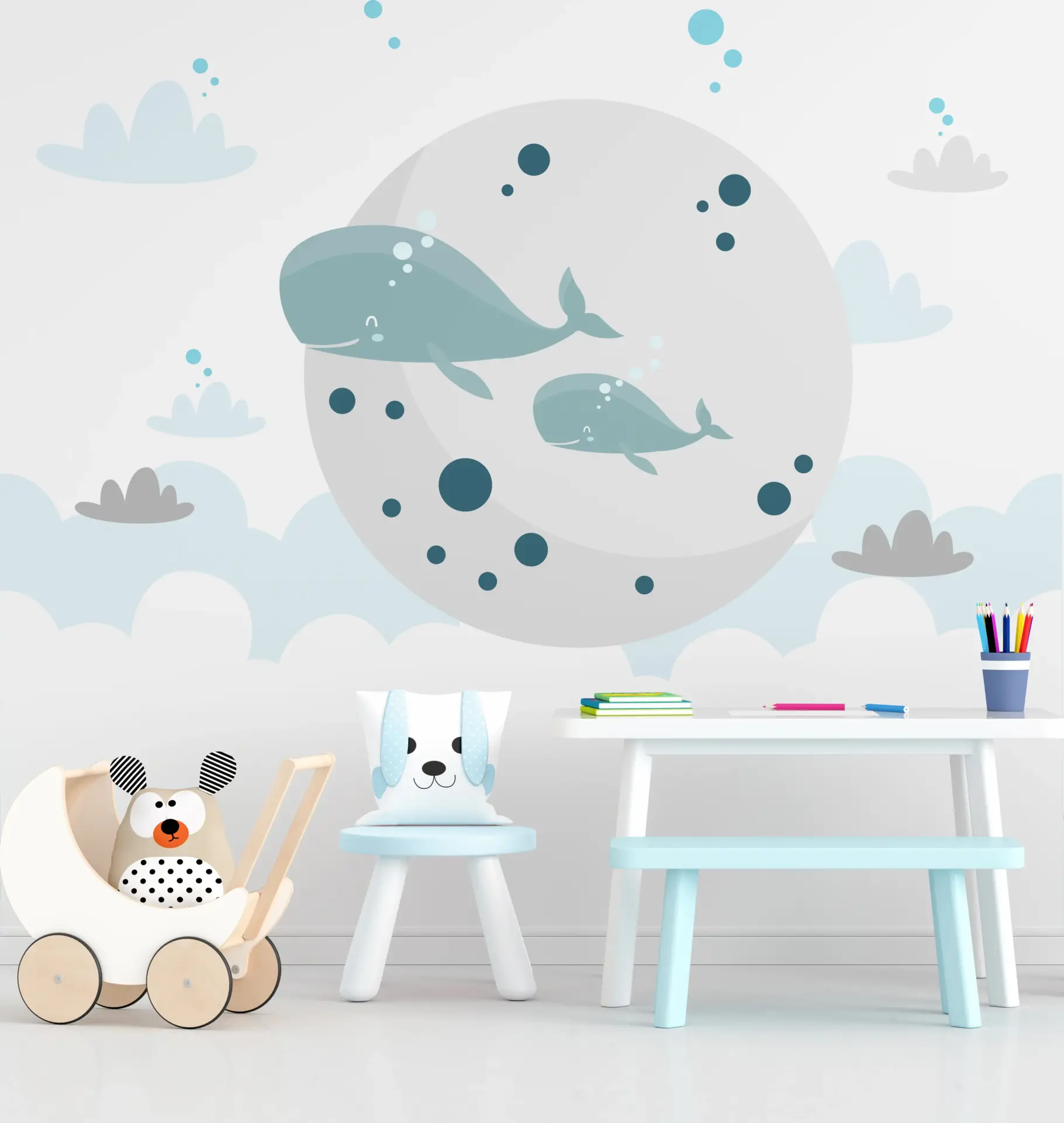 Whale Halo — Luxury Kids Wallpaper Dubai - Image 3