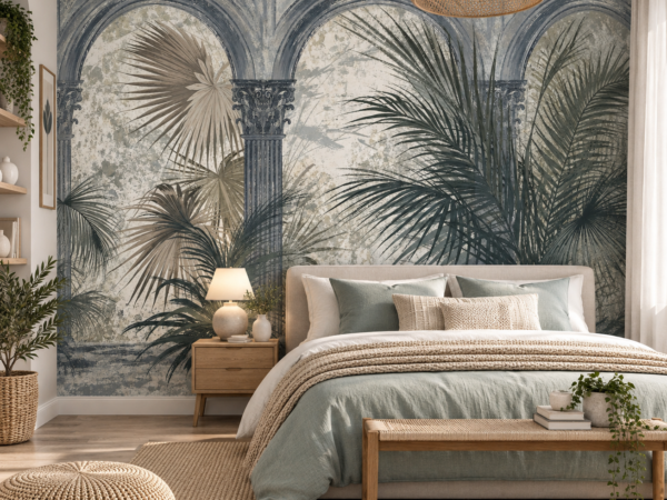 Antique Canopy — Luxury Floral Wallpaper Dubai