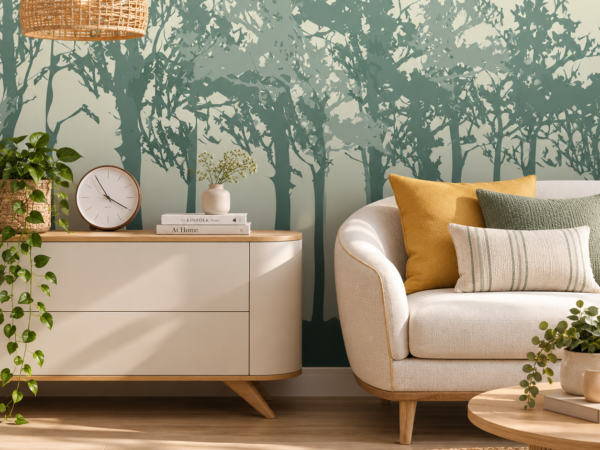 Arboreal Veil — Luxury Floral Wallpaper Dubai