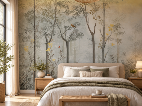 Autumn Canopy — Luxury Floral Wallpaper Dubai