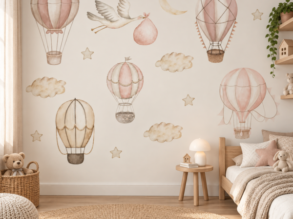 Balloon Cradle — Luxury Kids Wallpaper Dubai