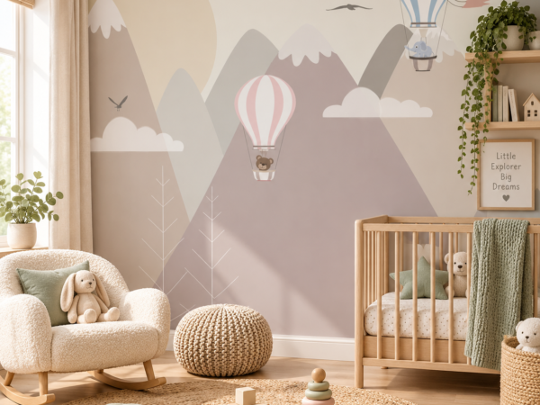 Balloon Peaks — Luxury Kids Wallpaper Dubai