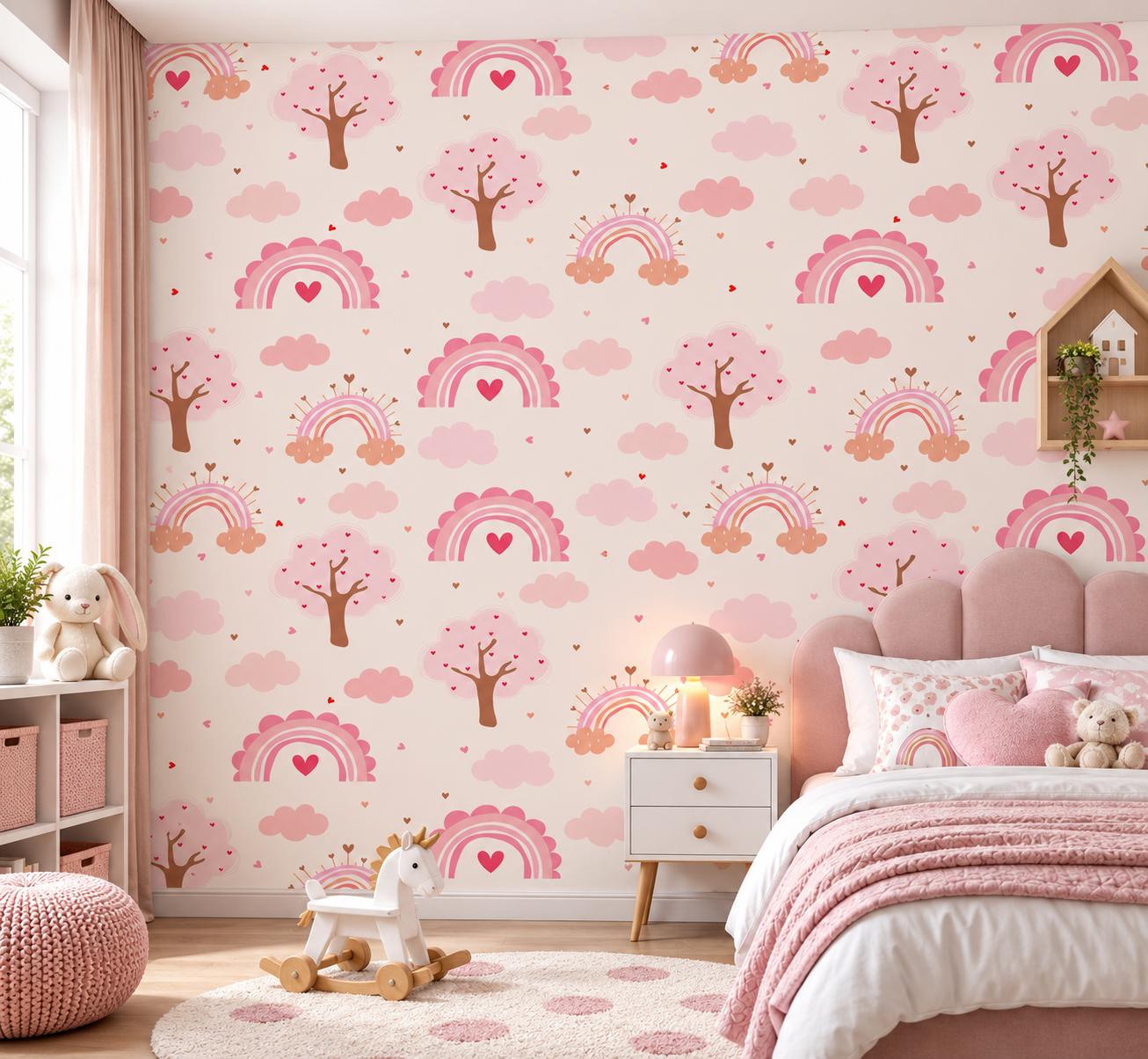 Blush Daydream — Luxury Kids Wallpaper Dubai