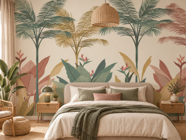 Botanical Breeze — Luxury Floral Wallpaper Dubai