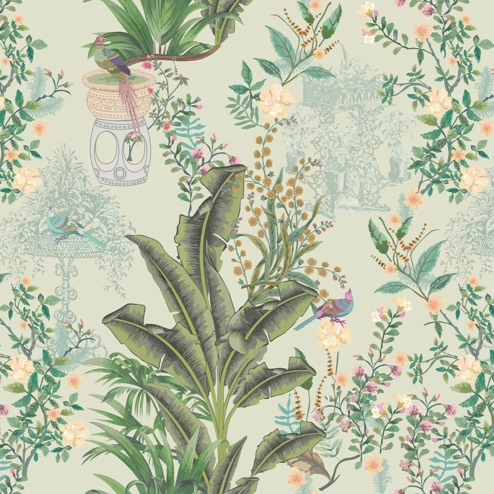 Botanical Terrace — Luxury Floral Wallpaper Dubai - Image 2