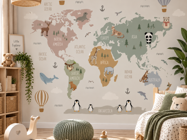 Cartograph Kin — Luxury Kids Wallpaper Dubai