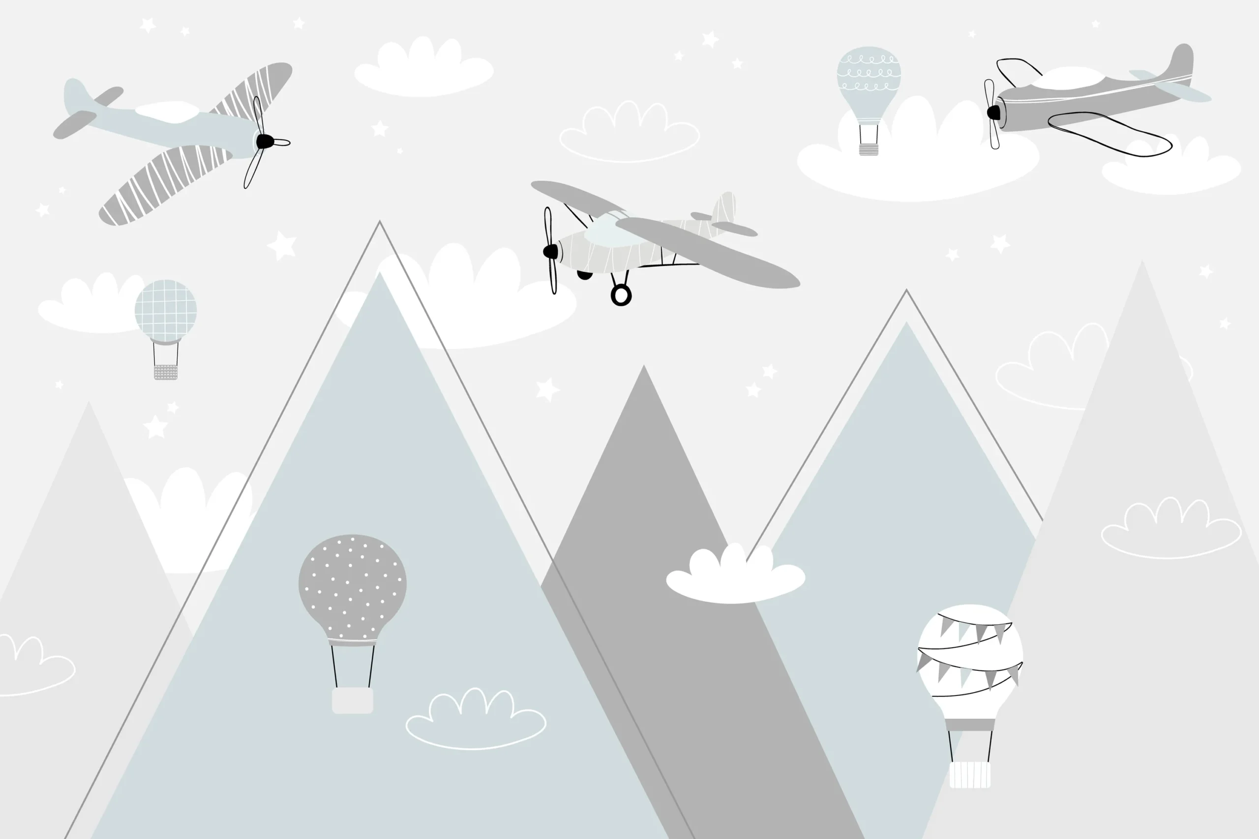 Cloud Voyage — Luxury Kids Wallpaper Dubai - Image 2