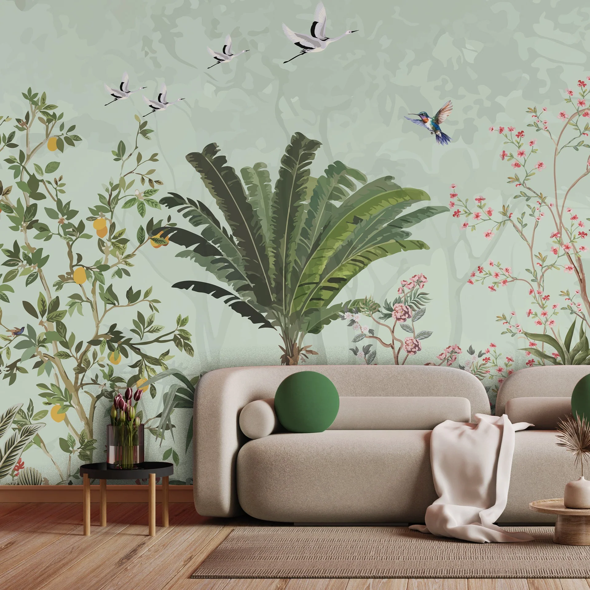 Coastal Calm — Luxury Floral Wallpaper Dubai - Image 2