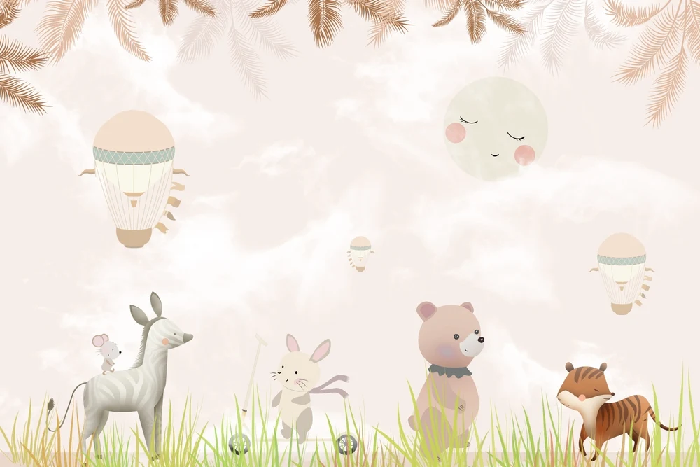 Dreamy Companions — Luxury Kids Wallpaper Dubai - Image 2