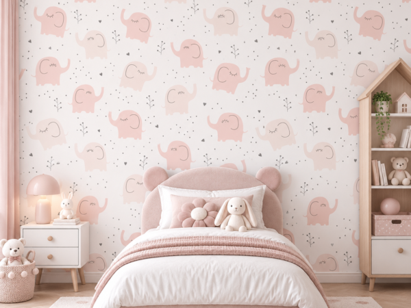 Elephant Whispers — Luxury Kids Wallpaper Dubai