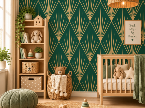 Emerald Fanfare — Modern Wallpaper Dubai