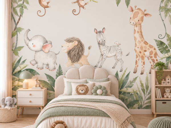 Fauna Frolic — Luxury Kids Wallpaper Dubai