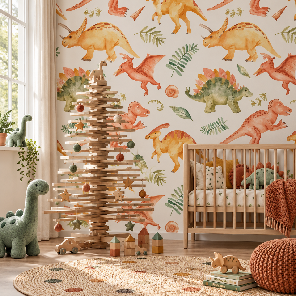 Fossil Frolic — Luxury Kids Wallpaper Dubai