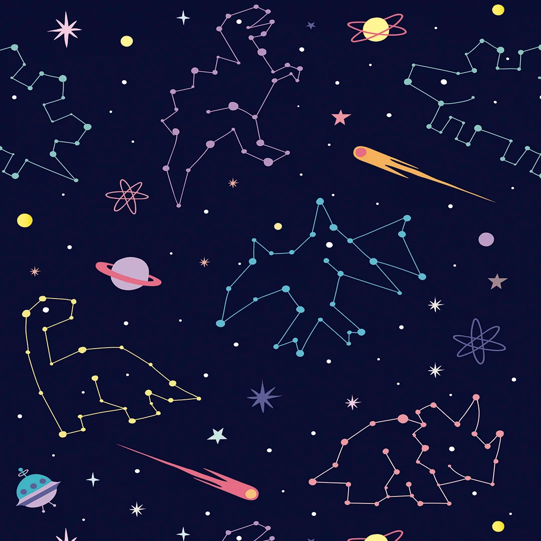 Galaxy Sketches — Luxury Kids Wallpaper Dubai - Image 2