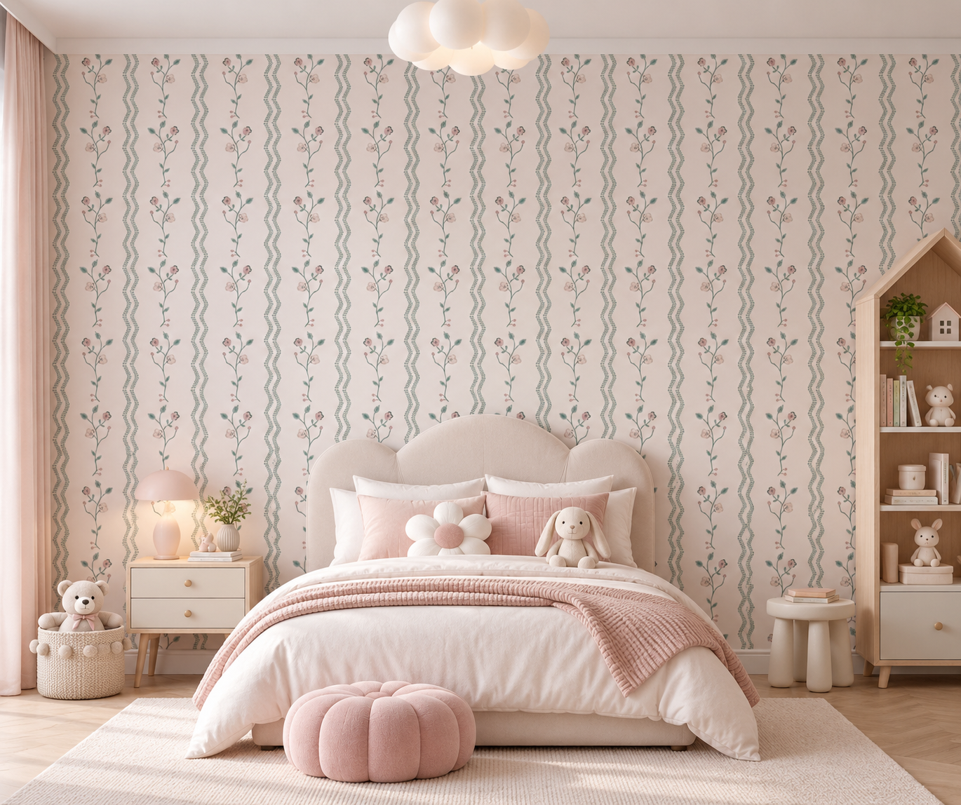Garden Lines — Luxury Floral Wallpaper Dubai