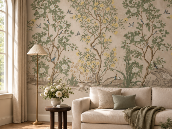 Garden Reverie — Luxury Floral Wallpaper Dubai