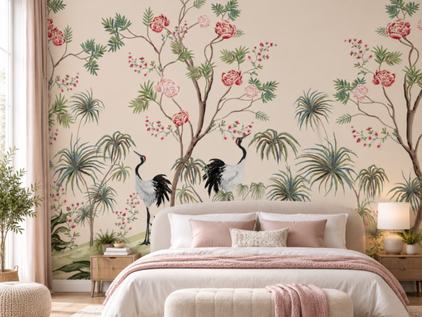 Jade Canopy — Luxury Floral Wallpaper Dubai