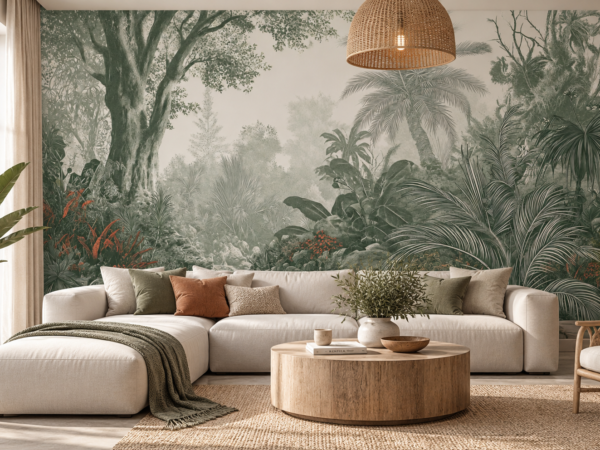 Jade Ravine — Luxury Floral Wallpaper Dubai