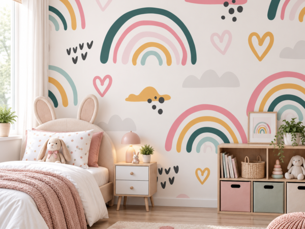 Joyful Arches — Luxury Kids Wallpaper Dubai