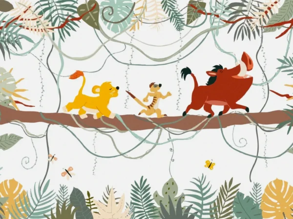 Jungle Trio — Luxury Kids Wallpaper Dubai