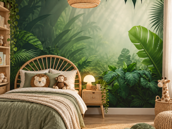 Jungle Veil — Luxury Floral Wallpaper Dubai